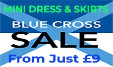 Blue Cross Mini Dresses & Skirts Sale 