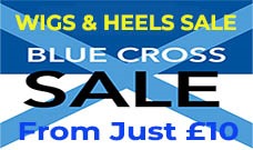 High Heels & Wigs Blue Cross Sale