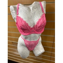 Hot Pink Bra Knicker Set