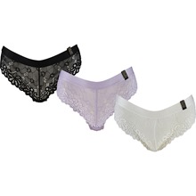 3 Pack Lacey Tanga Knickers 