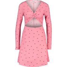 Pink Cut Out Midi Dress 