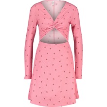 Pink Cut Out Midi Dress 