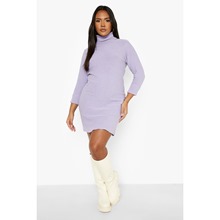 Lilac Knitted Mini Dress 