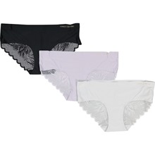 Pack of Lace Back Hipster Briefs