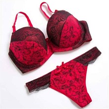 Red Push Up Bra and Panty Set