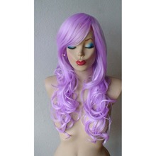 Glamorous Layered Party Wig Lilac