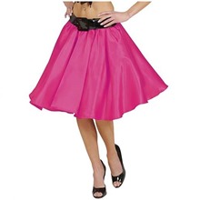 Satin 1950s Retro Full Circle Skirt