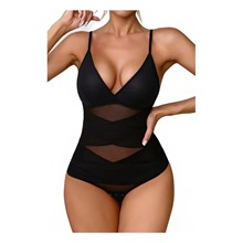 Deep V-Neck Cross Compression Shapewear- Corset