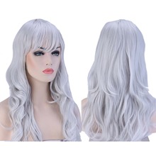 Glamorous Pride Party Wig Lavender Grey