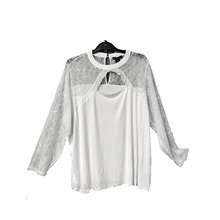 White Lacey Long Sleeved Top