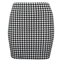 Dog Tooth Super Stretchy Mini Skirt