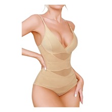 Deep V-Neck Cross Compression Shapewear- Corset