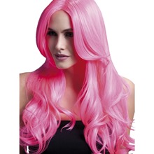 Glamorous Layered Party Wig Pink