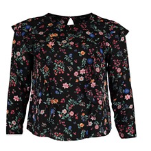 Long Sleeved Floral Blouse 
