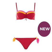 Plus Size Red Hot Bikini Set