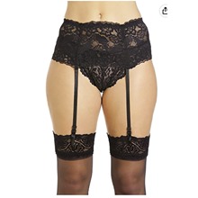 Double Depth All Lace Suspender Belt