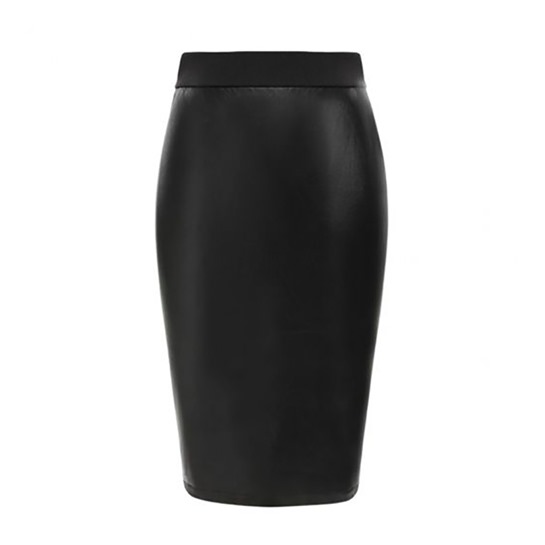 Leather Look Midi Pencil Skirt | Transformation