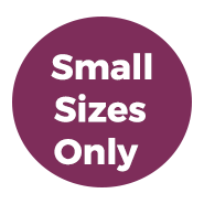 small sizes only
